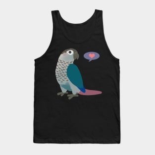 Turquoise Green Cheek Conure Tank Top